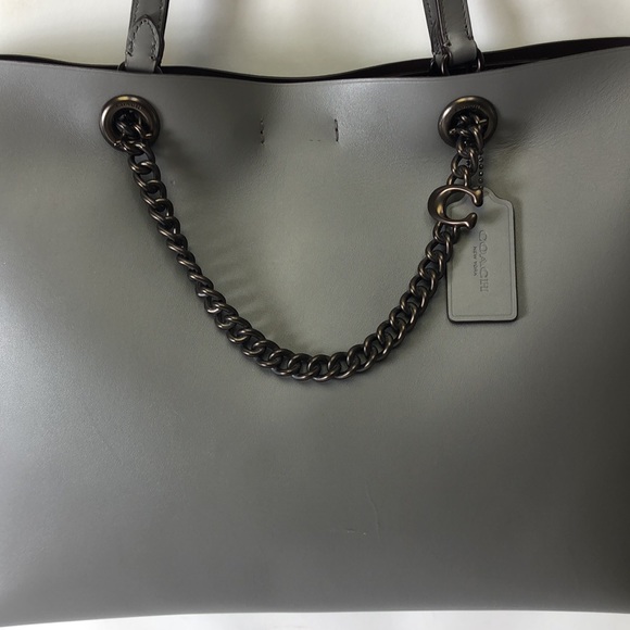 Coach Signature Chain C Tote Heather Grey 78218 - Picture 2 of 10